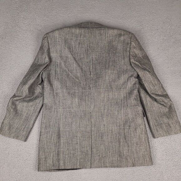 Haggar Imperial Blazer Mens 40L Gray Houndstooth‎ Wool Vintage USA Made - Picture 15 of 16